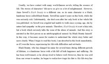 黑骏马英文读后感