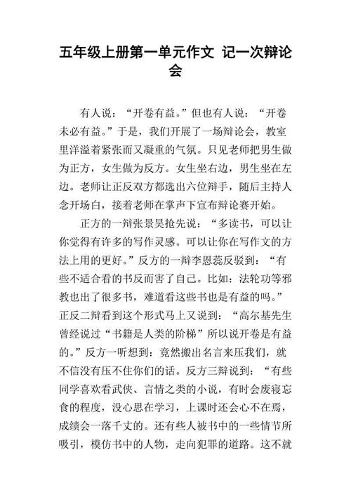 记得辩论