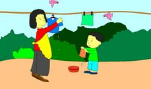 我帮妈妈做家务