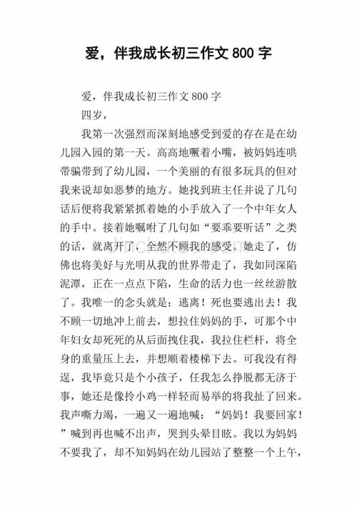 梦想陪伴我成长
