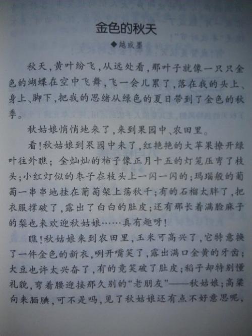 构成描述秋风