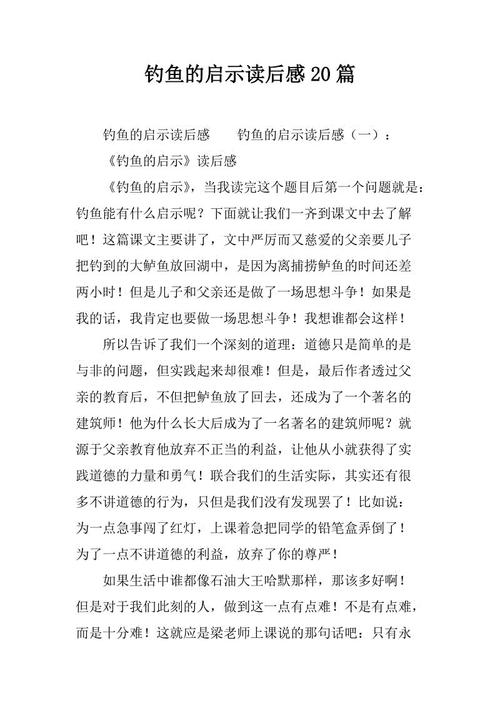 钓鱼的启示400