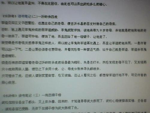 看完四大名著3000字