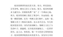 四年级作文写景