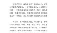 夏天的小河作文