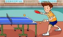 描写打乒乓球的作文