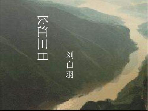 看了长江三天