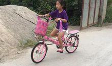 我学会了骑自行车200字