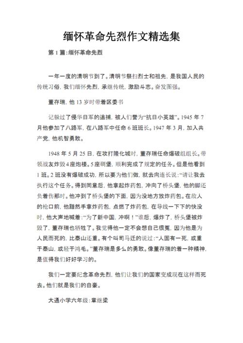 纪念烈士的作品