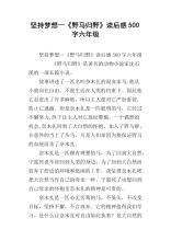 看完野马