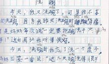 洗碗的作文