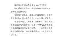 美丽的青岛作文