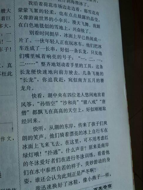 寒假趣味短文600字