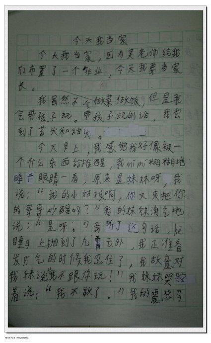 我的家庭作文100字