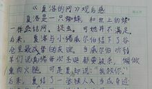 小学作文读后感400字