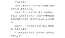 我的兴趣爱好作文300字