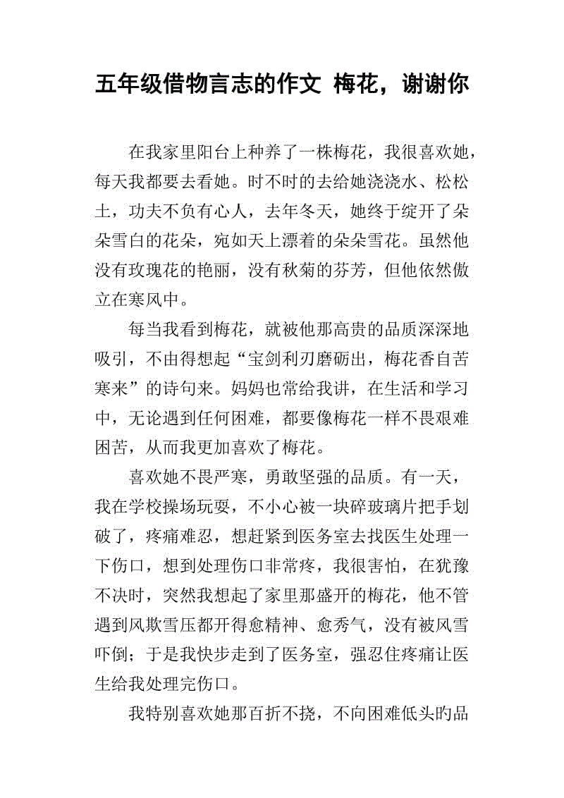 200字梅花组成