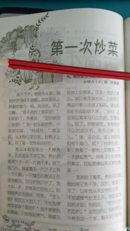 首次烹饪的成分