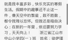 寒假生活作文