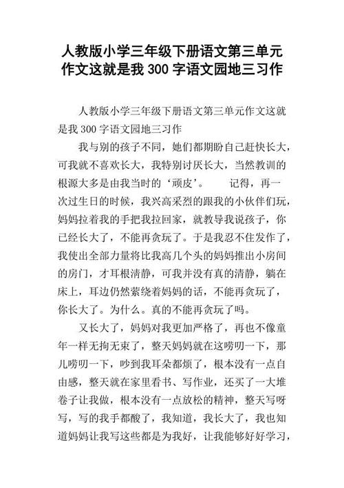 这是我300个字