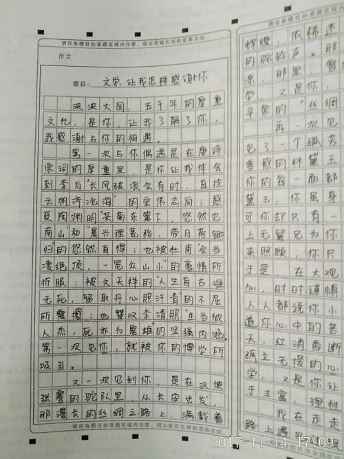 2018福建省高考全场作文：收费（6）