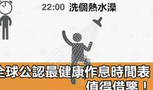 世界上最健康的作息表