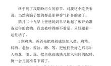 寒假见闻作文100字