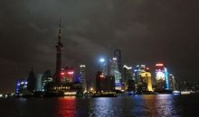 上海外滩夜景作文