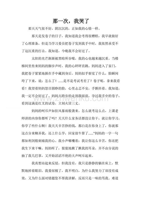 那个时候我很高兴写了500个字