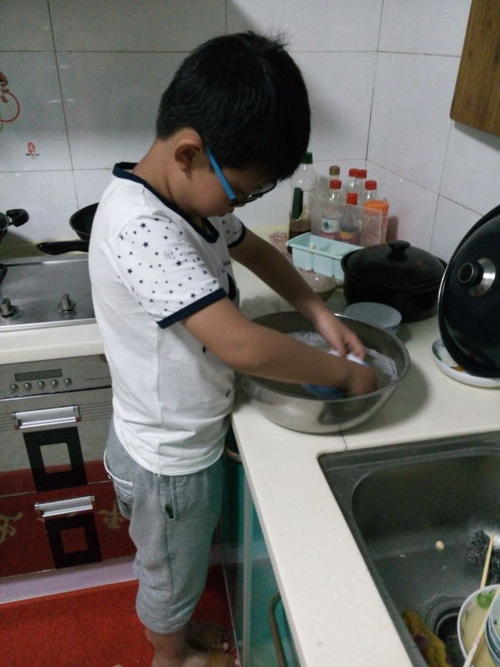 我学会洗碗