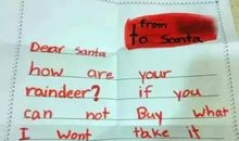 给圣诞老人写信作文