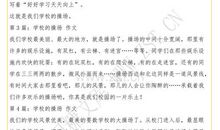 四年级作文学校的操场