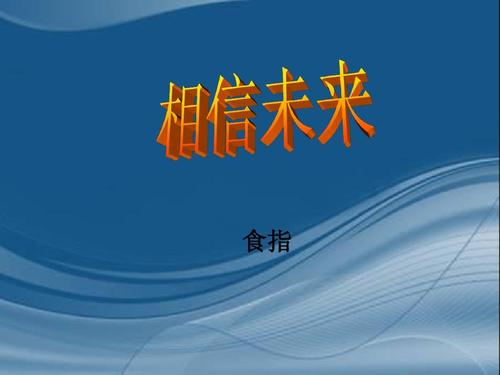 我相信未来