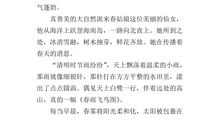 我心目中的春天600字