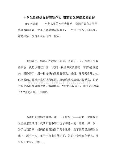 帮助妈妈洗脚成分