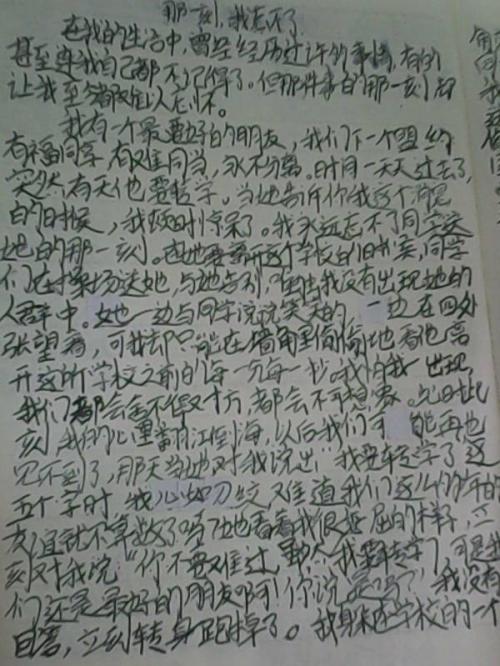 刻骨铭心的一个人组成400字