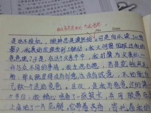 回归父母的爱情作文
