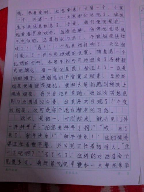 新年散文200字