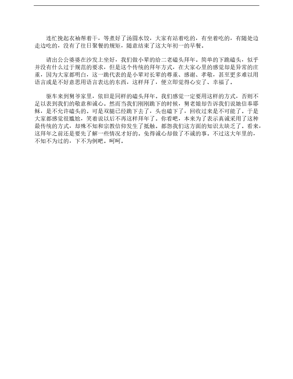 新年作文500字