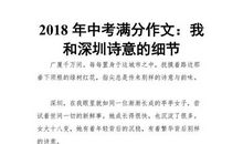 2018四川内江中考满分作文：我心中的英雄（五）