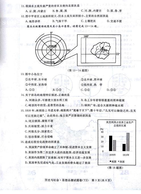 2018浙江台州高中入学考试全场作文：成长记忆