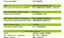 英语中骂人的话