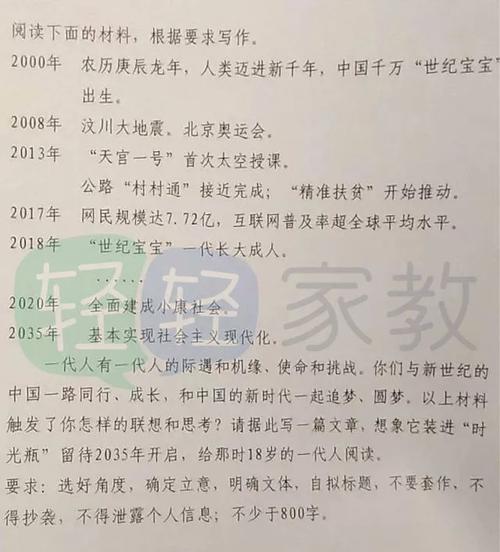 2018年全国零卷高考零样本作文：未来的人生时代2035