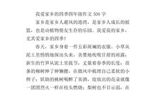 四季作文500字