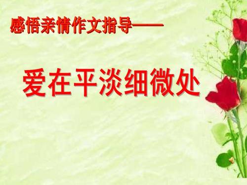 感受初中情书