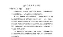 会计专业实习日记