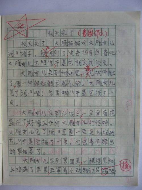 秋天在这里700字
