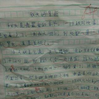 秋景构成350字