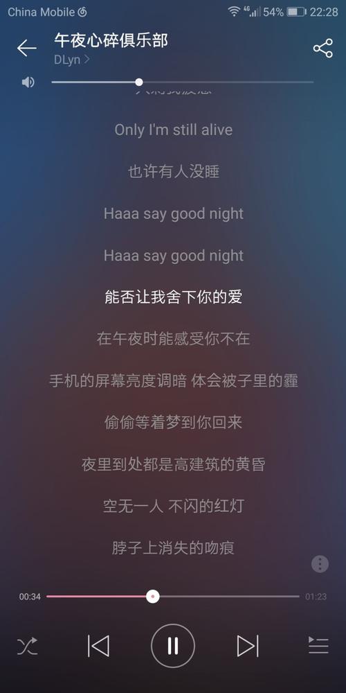 午夜令人心碎的句子