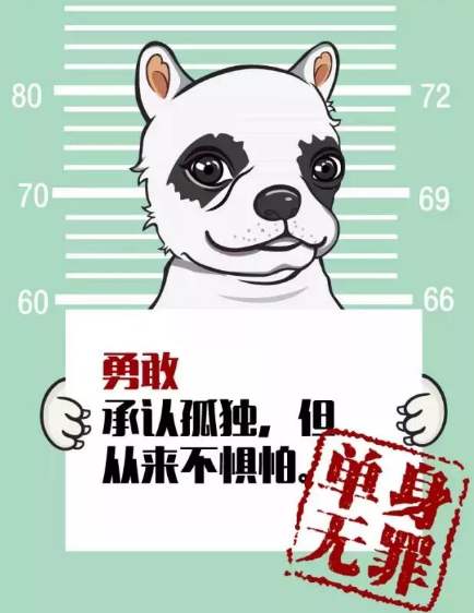 单只狗在七夕上发送的朋友的有趣圈子单七夕句子1